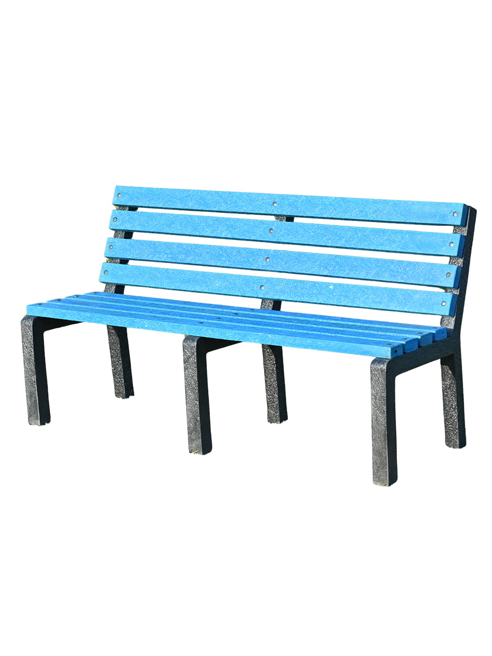 front view of eco bench outdoor seating designed with 100% recycled plastic sustainable garden furniture