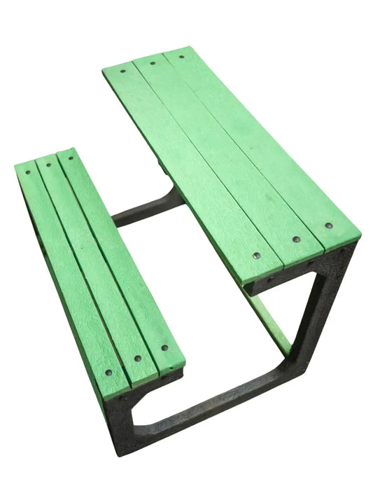 EcoSmart school bench made from 100% recycled plastic outdoor eco friendly seating.
