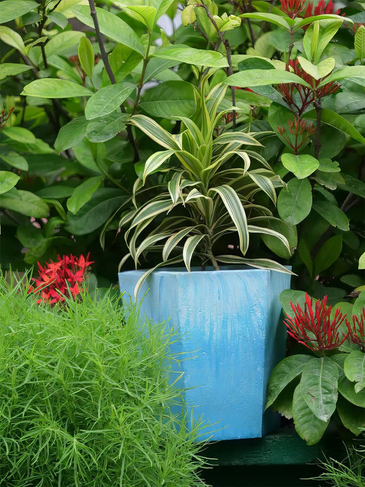 Eco friendly flower pot sustainable design made from recycled plastic for long lasting use
