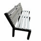 side view of Tetra bench outdoor seating built from 100% recycled plastic sustainable furniture