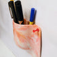 side view of wall mounted holder made from recycled plastic durable eco friendly storage solution for homes and offices