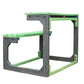 Side view of EcoSmart school bench made from 100% recycled plastic outdoor eco friendly seating.