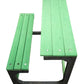 Top view of EcoSmart school bench made from 100% recycled plastic outdoor eco friendly seating.