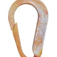 Backside orange ecoClip keychain made from recycled plastic carabiner style eco friendly durable accessory