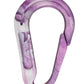 Backside purple ecoClip keychain made from recycled plastic carabiner style eco friendly durable accessory