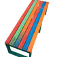 ColorSplash outdoor bench made from 100 percent recycled plastic durable eco friendly seating